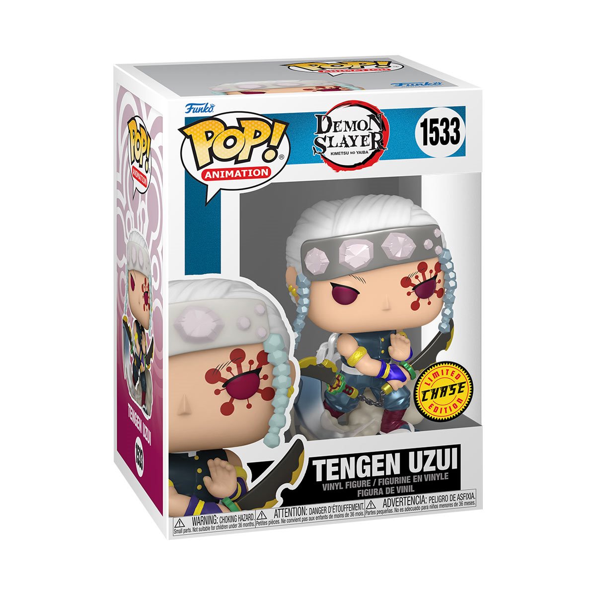 Funko Pop! Animation Demon Slayer - Tengen Uzui #1533 (with Metallic Chase Option)