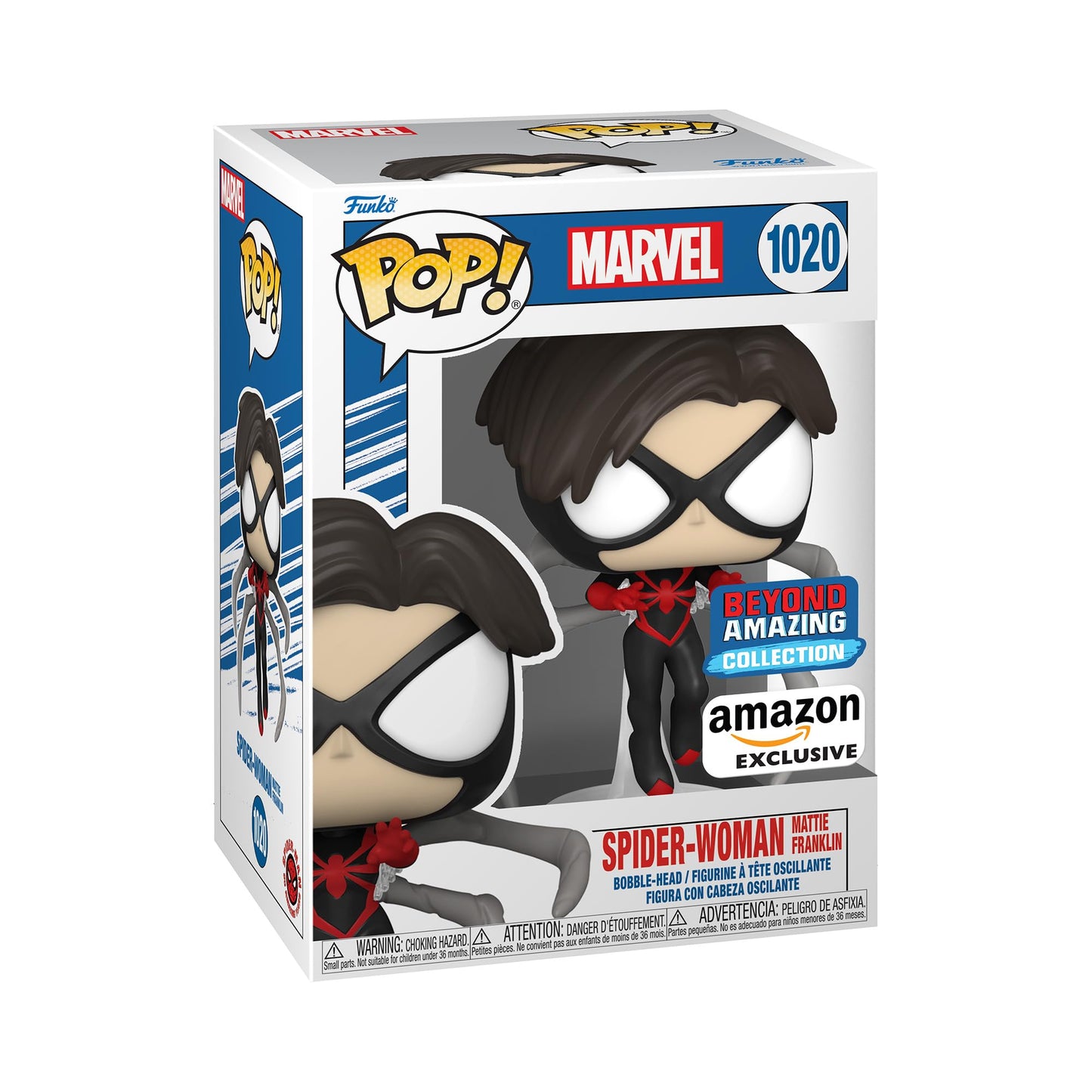 Funko Pop! Marvel Spider Man - Spider-Woman Mattie Franklin #1020 Amazon Beyond Amazing Exclusive