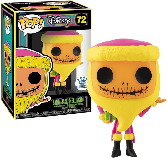 Funko Pop! Disney Nightmare Before Christmas - Santa Jack Skellington #72 Blacklight Funko Shop Exclusive