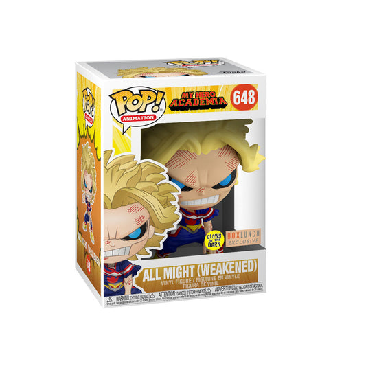 Funko Pop! Animation My Hero Academia - All Might (Weakened) #648 Glow in the Dark BoxLunch Exclusive