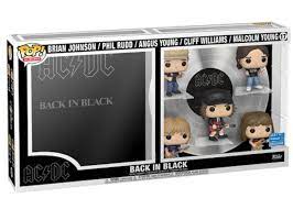 Funko Pop! Music ACDC - Back in Black Album Cover with Brian Johnson / Phil Rudd / Angus Young / Cliff Williams / Malcolm Young #17 Walmart 2021 Exclusive