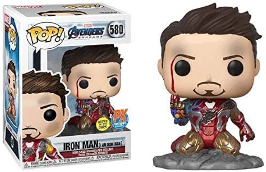 Funko Pop! Marvel Avengers - Iron Man (I am Iron Man) #580 Glow in the Dark PX Previews Exclusive