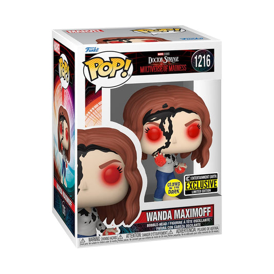 Funko Pop! Marvel Doctor Strange - Wanda Maximoff (Earth 838) #1216 Glow in the Dark Entertainment Earth Exclusive