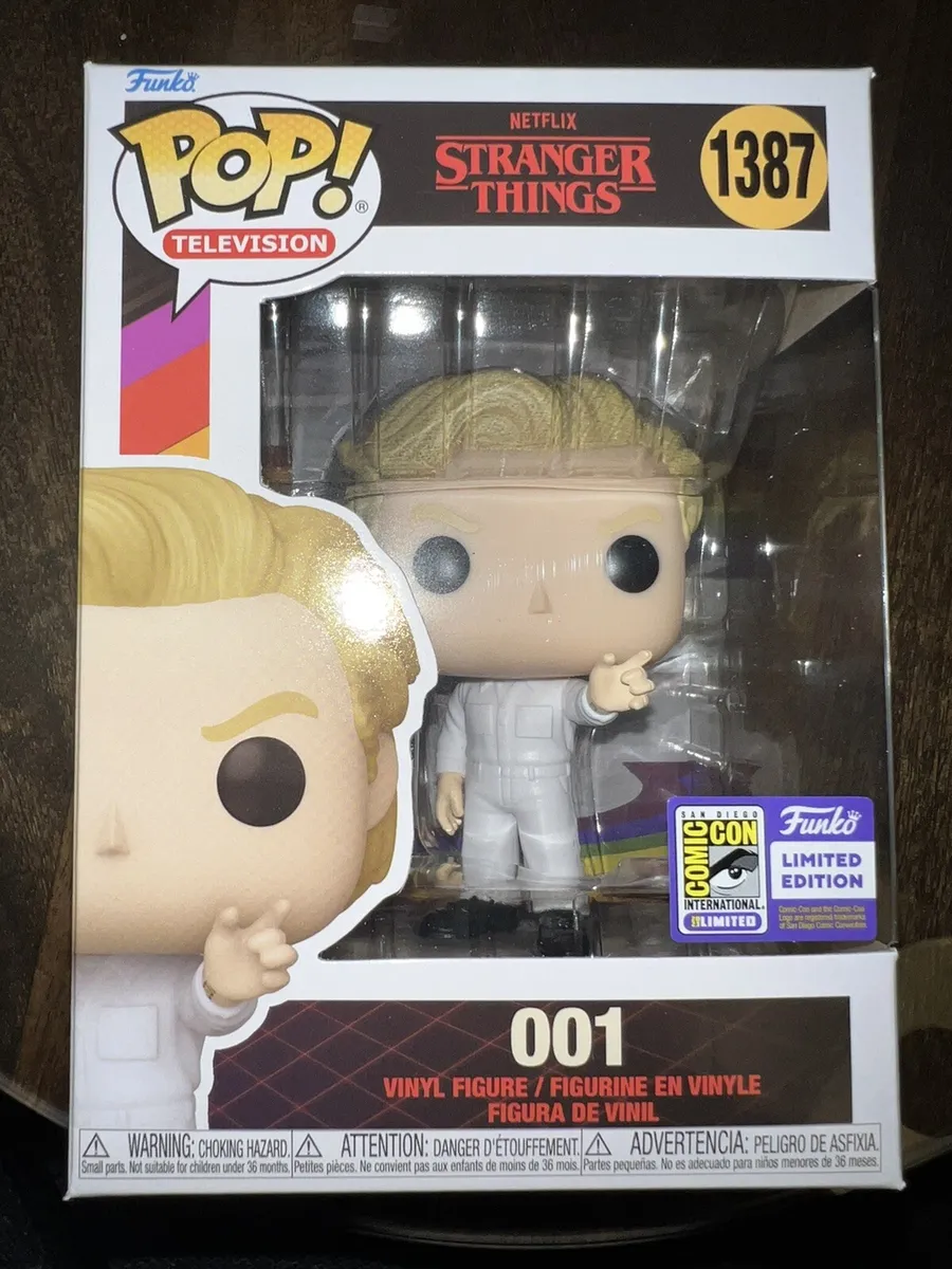 Funko Pop! Television Stranger Things - 001 #1387 SDCC Con Sticker Exclusive