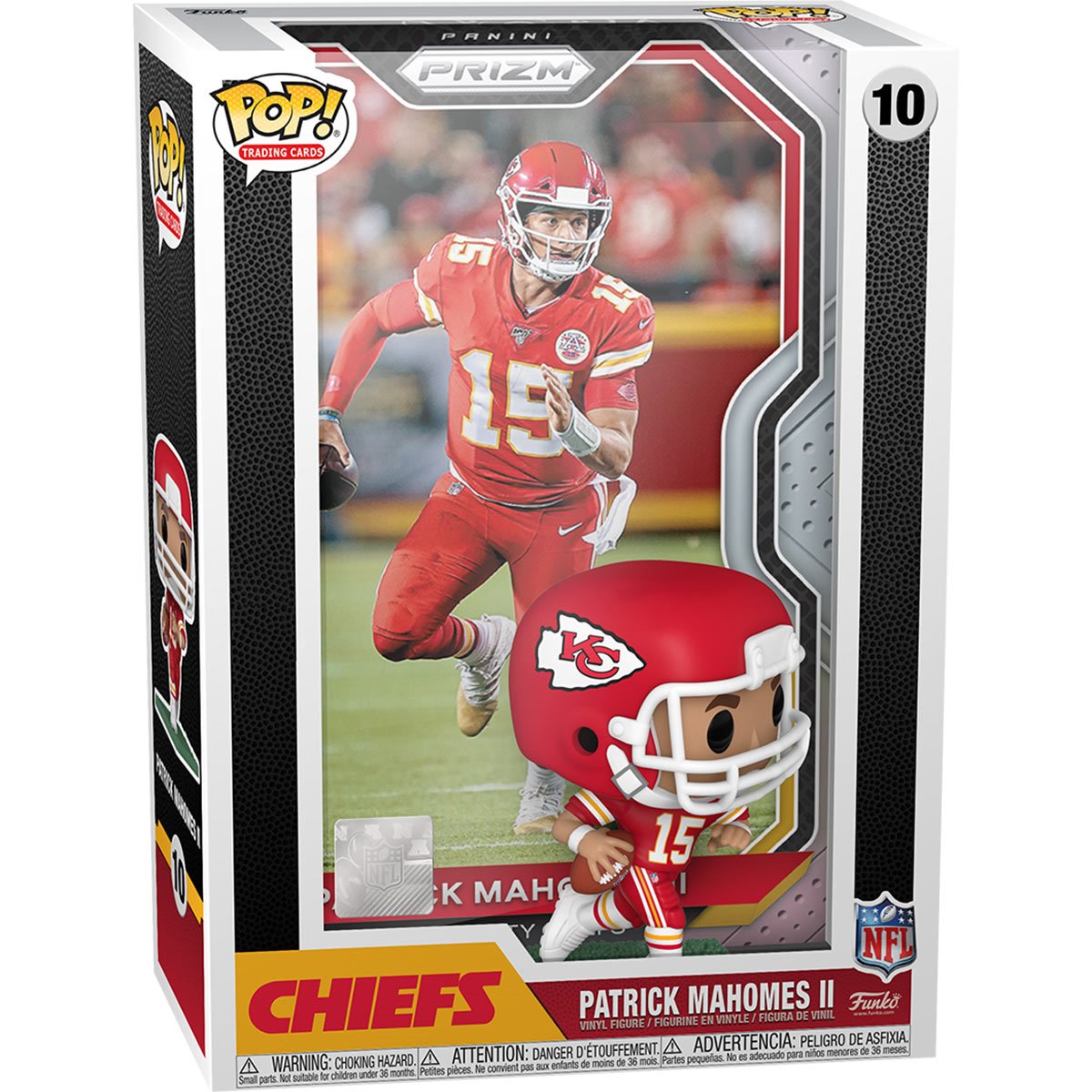 Funko Pop! Sports NFL - Patrick Mahomes Panini Prizm Trading Card Figure #10 (Kansas City Chiefs) Preorder