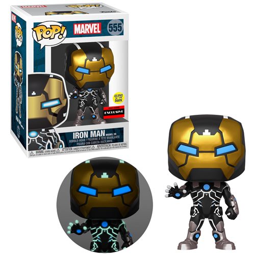 Funko Pop! Marvel - Iron Man Model 39 #555 Glow in the Dark AAA Anime Exclusive