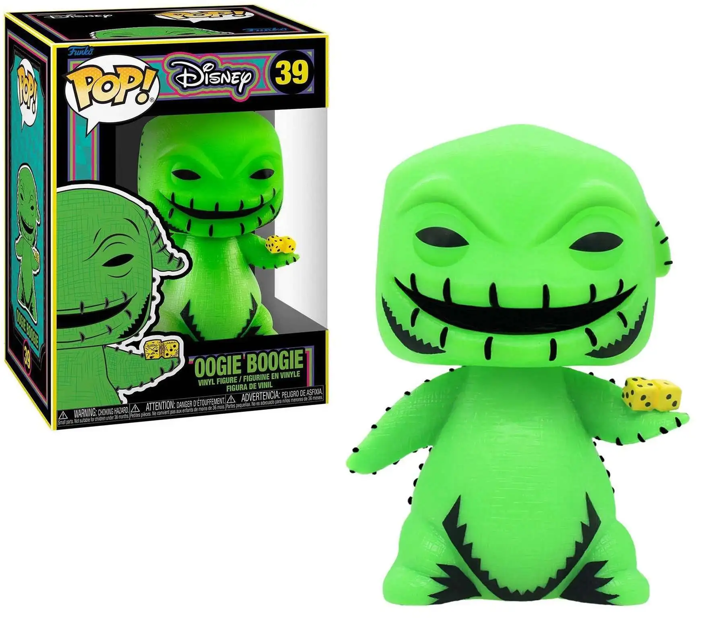 Funko Pop! Disney Nightmare Before Christmas - Oogie Boogie #39 Blacklight