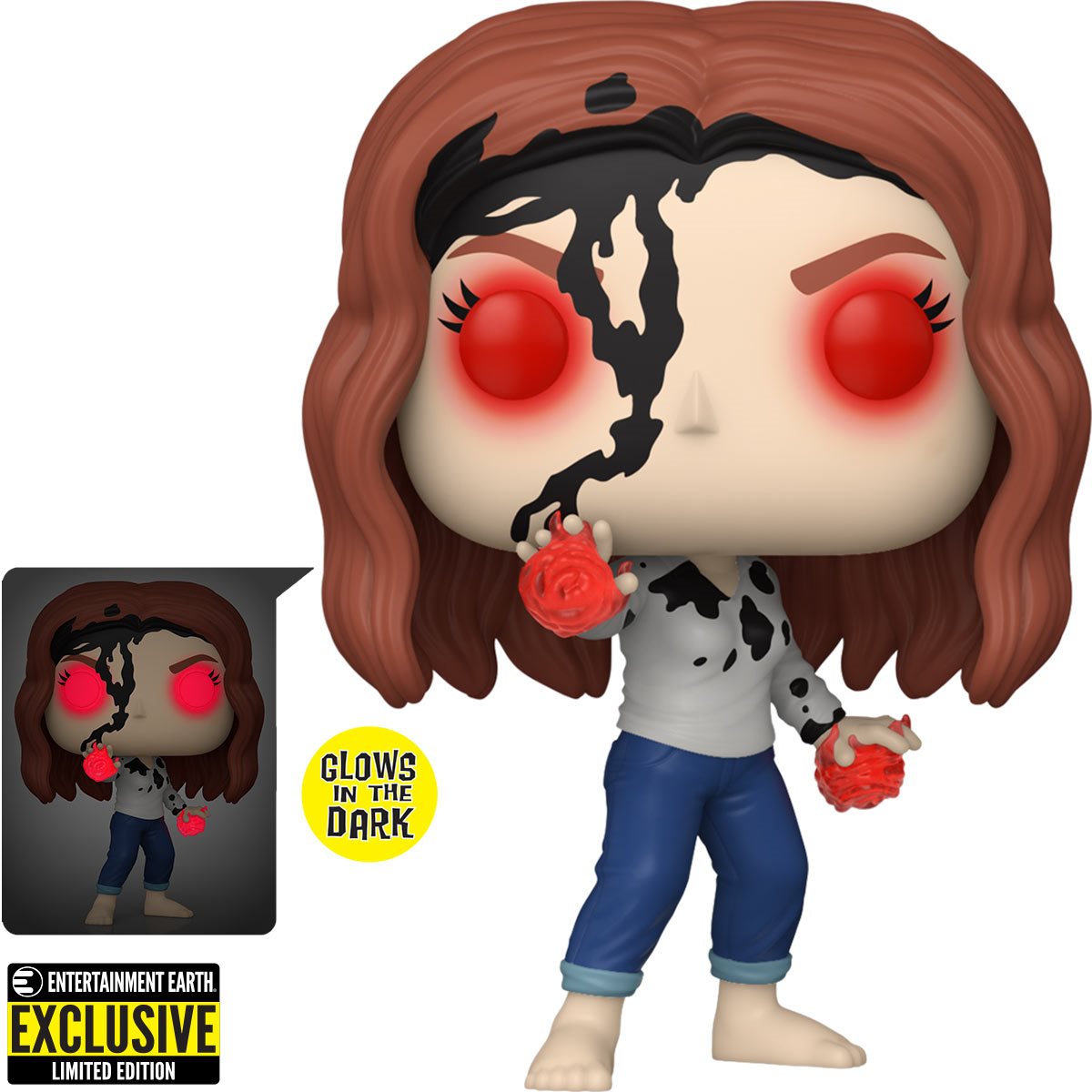 Funko Pop! Marvel Doctor Strange - Wanda Maximoff (Earth 838) #1216 Glow in the Dark Entertainment Earth Exclusive