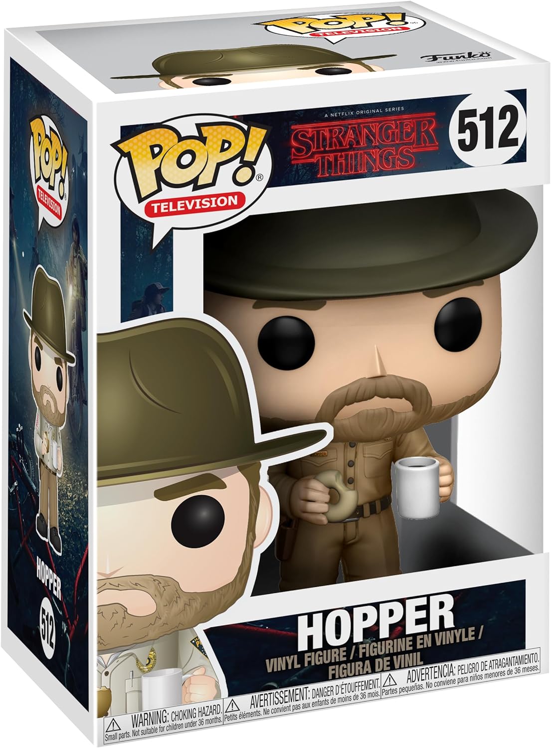 Funko Pop! Television Stranger Things - Hopper with Donut #512