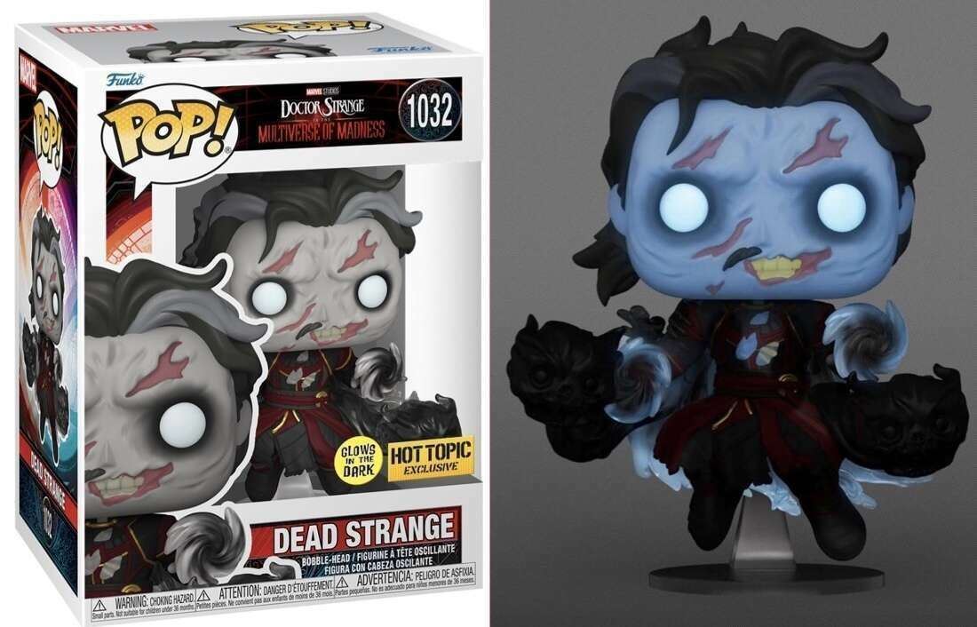 Funko Pop! Marvel Multiverse of Madness - Dead Strange #1032 Glow in the Dark Hot Topic Exclusive