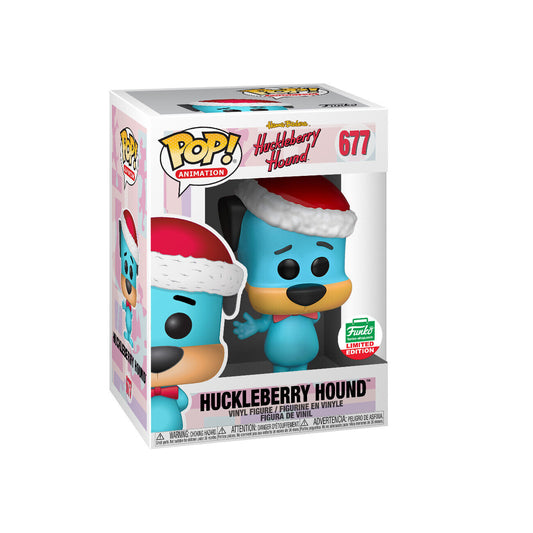 Funko Pop! Television Hannah Barbera - Huckleberry Hound in Santa Hat #677 Funko Shop Exclusive