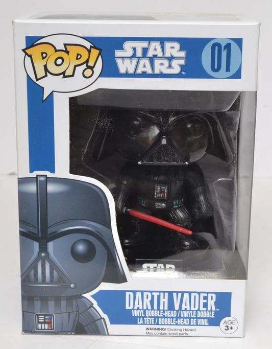 Funko Pop! Star Wars Blue Box - Darth Vader #01 (Small Font)