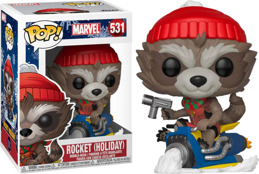 Funko Pop! Marvel Guardians of the Galaxy - Rocket (Holiday) #531