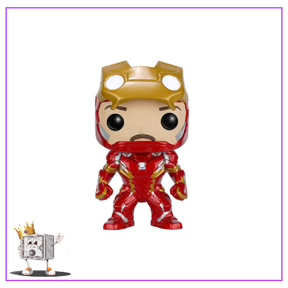 Funko Pop! Marvel Captain America Civil War - Iron Man (Unmasked) #136 Hot Topic Exclusive