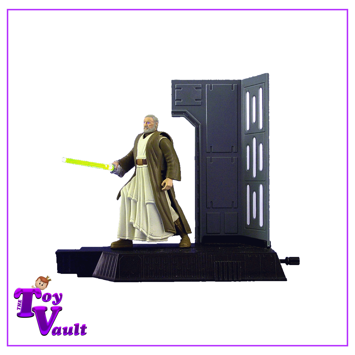 Hasbro Kenner Star Wars The Power of the Force Ben (Obi-Wan) Kenobi with Glowing Lightsaber and Remote Dueling Action (1996)