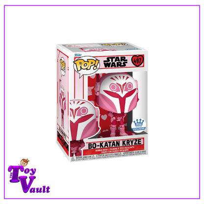 Funko Pop! Star Wars Valentine's Day - Bo-Katan Kryze (Pink) #497 Funko Shop Exclusive