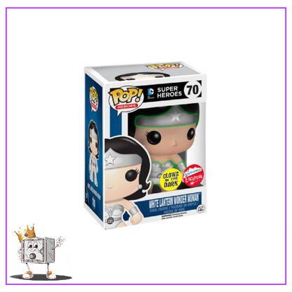 Funko Pop! DC Heroes Comics - White Lantern Wonder Woman #70 Glow in the Dark Fugitive Toys Exclusive