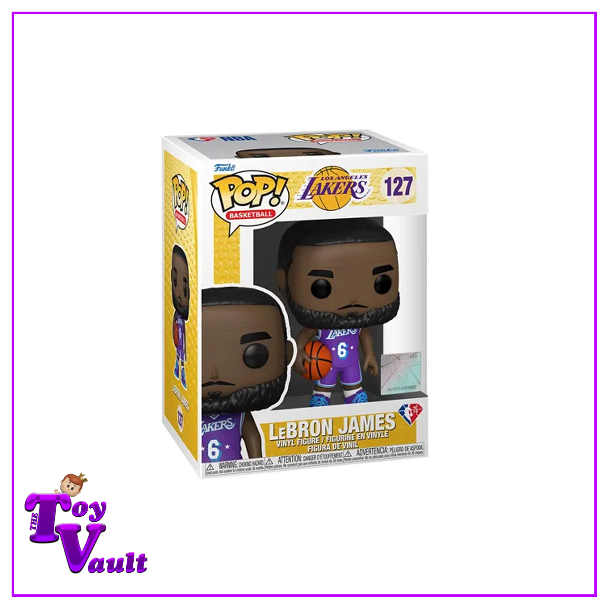 Funko Pop! Sports NBA Basketball - LeBron James #127 (Los Angeles Lakers)