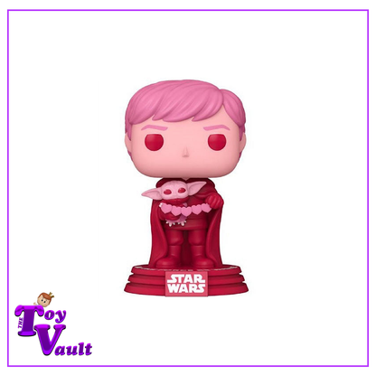 Funko Pop! Star Wars Valentine's Day - Luke Skywalker Holding Grogu (Pink) #494