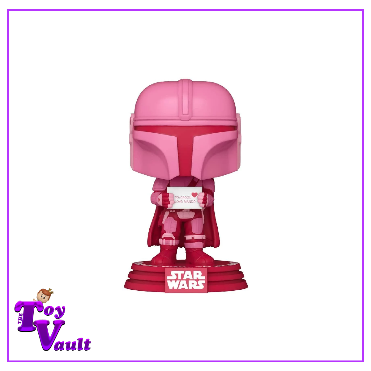 Funko Pop! Star Wars Valentine's Day - The Mandalorian (Pink) #495