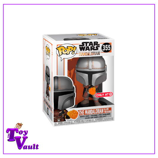 Funko Pop! Star Wars The Mandalorian - The Mandalorian Flame Throwing #355 Target Exclusive