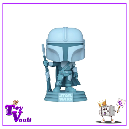 Funko Pop! Star Wars - The Mandalorian (Holographic) #345 Glow in the Dark Entertainment Earth Exclusive