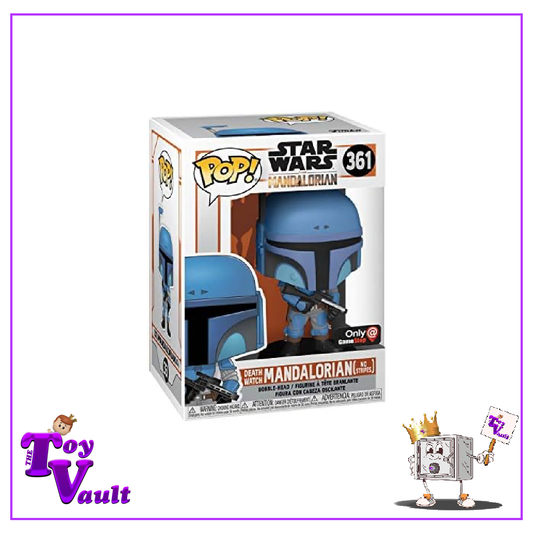 Funko Pop! Star Wars The Mandalorian - Death Watch Mandalorian (No Stripes) #361 GameStop Exclusive