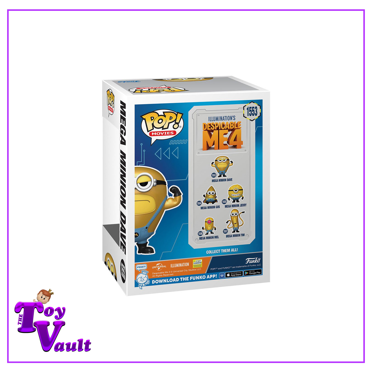 Funko Pop! Movies Despicable Me 4 - Mega Minion Dave #1553