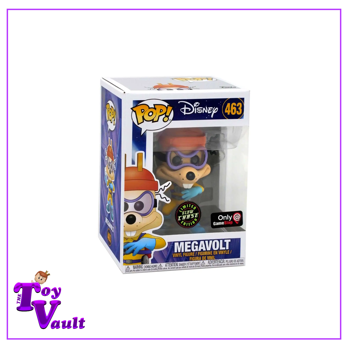 Funko Pop! Disney Darkwing Duck - Megavolt #463 Glow in the Dark Chase GameStop Exclusive