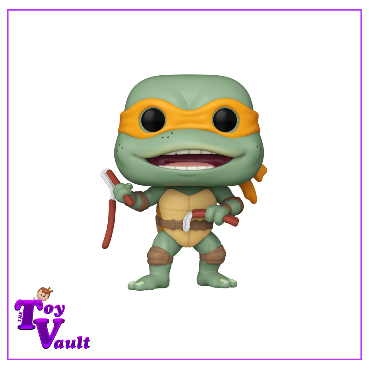 Funko Pop! Movies Teenage Mutant Ninja Turtles (1990) - Michelangelo with Sausage Link #1612