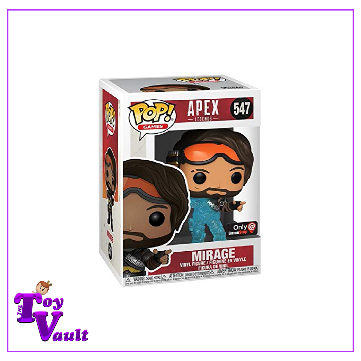 Funko Pop! Games Apex Legends - Mirage (Disappearing) #547 GameStop Exclusive