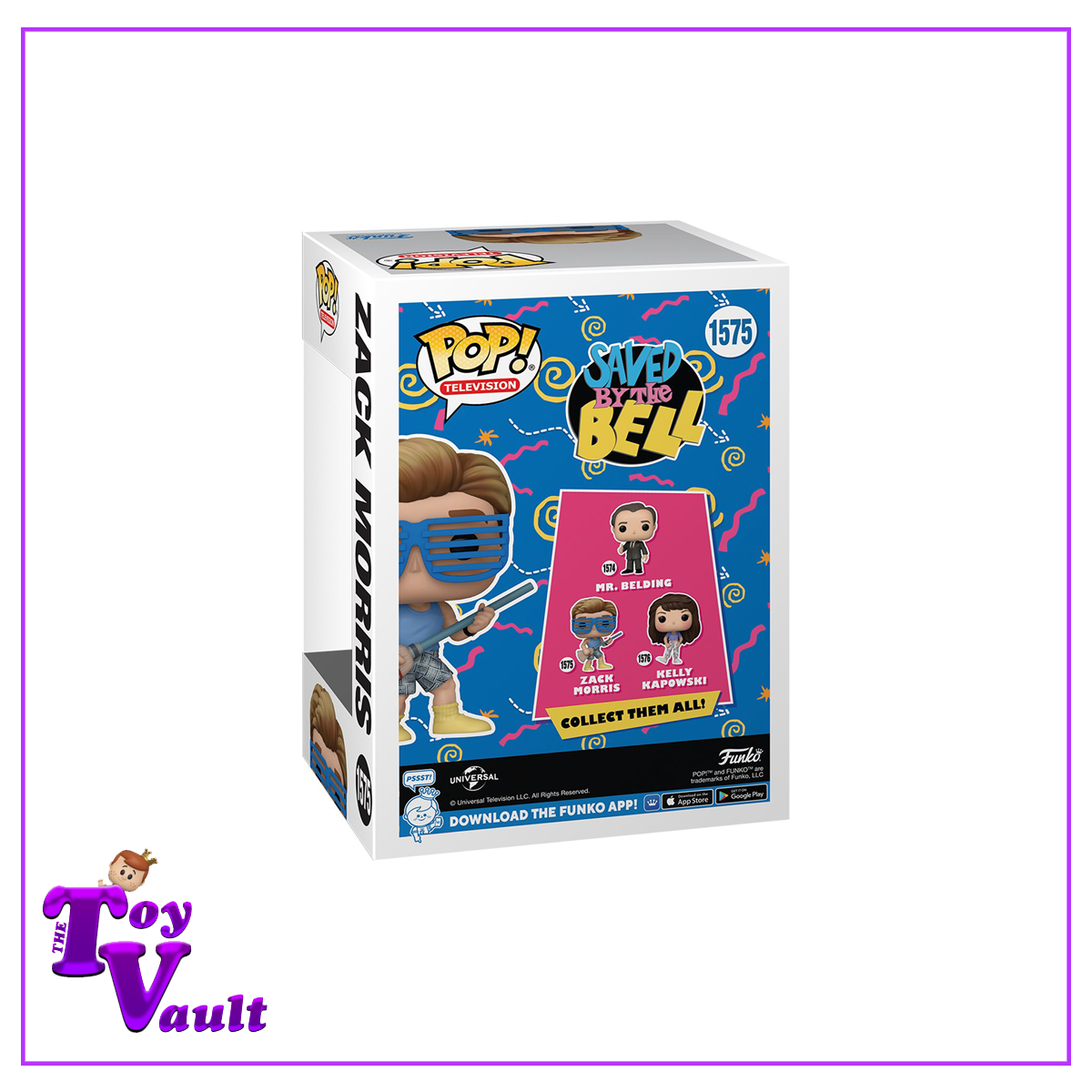 Funko Pop! Television Saved by The Bell 30th Anniversary - Zach Morris with Broom #1575