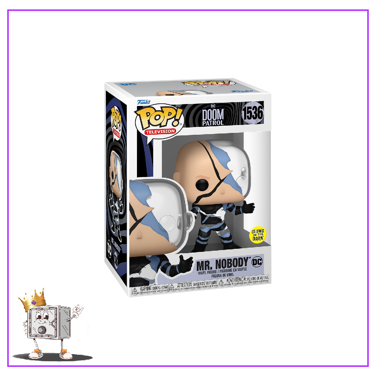 Funko Pop! DC Heroes Doom Patrol - Mr. Nobody #1536 Glow in the Dark