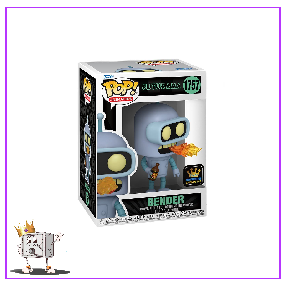 Funko Pop! Television Futurama - Bender with Flames #1757 Specialty Series Exclusive Preorder