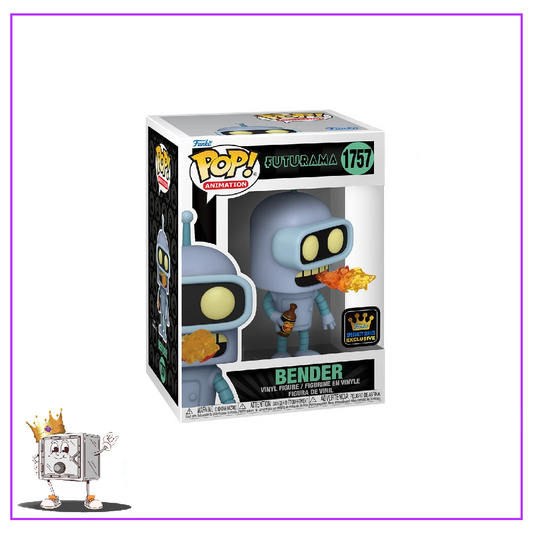 Funko Pop! Television Futurama - Bender with Flames #1757 Specialty Series Exclusive Preorder