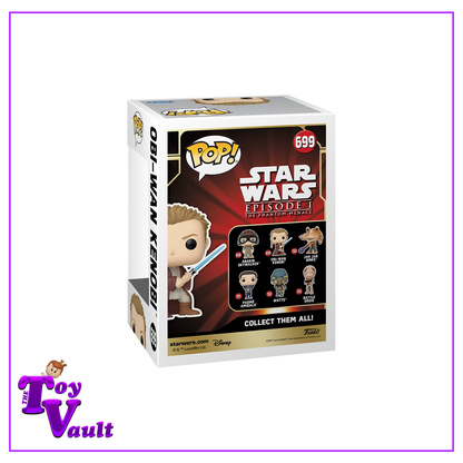 Funko Pop! Star Wars Episode 1 The Phantom Menace - Obi-Wan Kenobi with Lightsaber (Young) #699