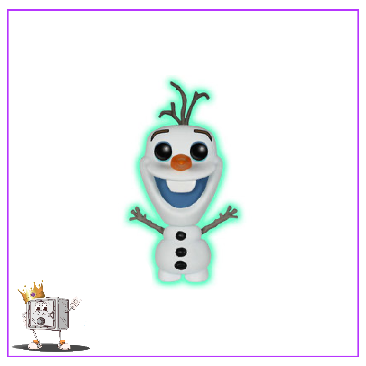 Funko Pop! Disney Frozen - Olaf #79 Glow in the Dark SDCC Shared Exclusive (Missing Sticker)