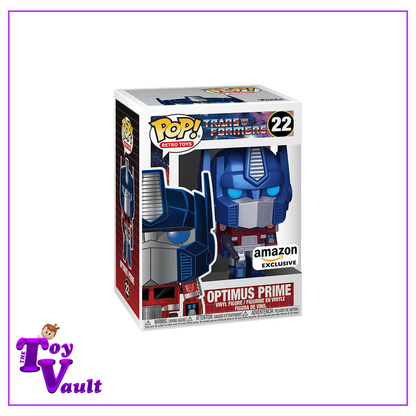 Funko Pop! Retro Toys Transformers - Optimus Prime #22 Metallic Amazon Exclusive