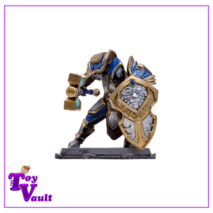 McFarlane Toys Games World of Warcraft Wave 1 - Human Paladin Warrior (Common) 1:12 Scale Posed Figure