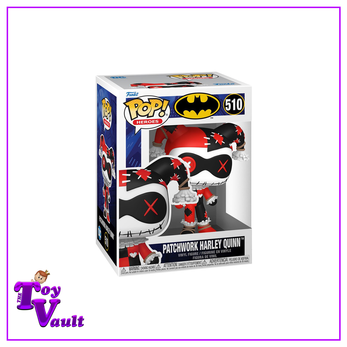 Funko Pop! DC Heroes Batman - Harley Quinn (Patchwork) #510