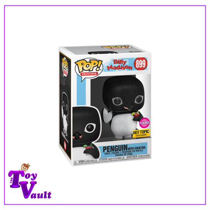 Funko Pop! Movies Billy Madison - Penguin with Cocktail #899 Flocked Hot Topic Exclusive