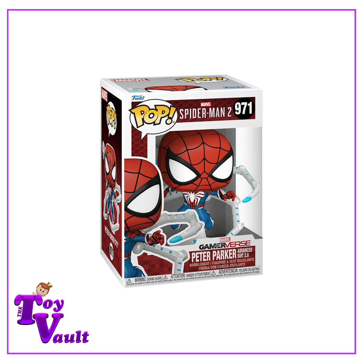 Funko Pop! Marvel Spider Man 2 Game - Peter Parker (Advanced Suit 2.0) #971