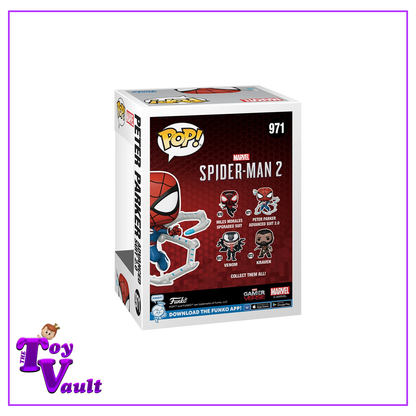 Funko Pop! Marvel Spider Man 2 Game - Peter Parker (Advanced Suit 2.0) #971