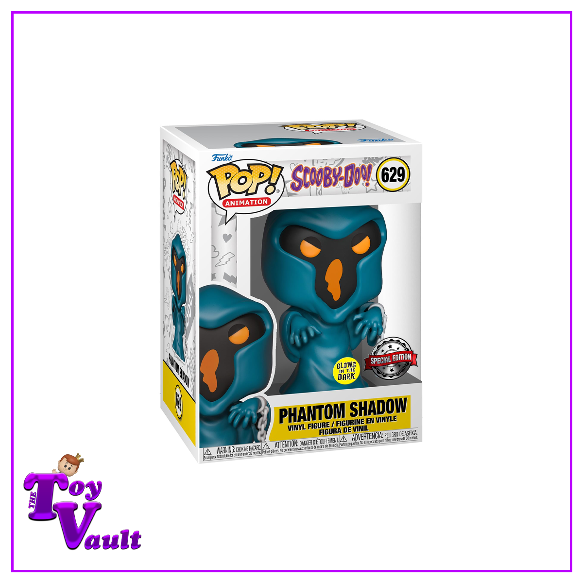 Funko Pop! Television Scooby Doo - Phantom Shadow #629 Glow in the Dark Special Edition Exclusive