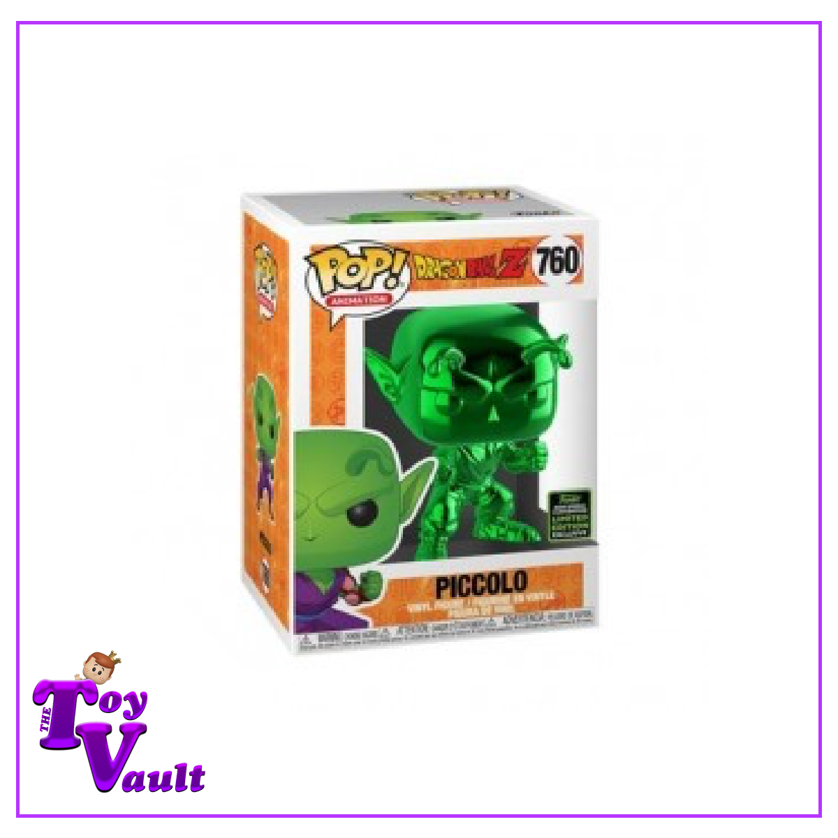 Funko Pop! Animation Dragon Ball Z - Piccolo (Green Chrome) #760 ECCC Shared Exclusive