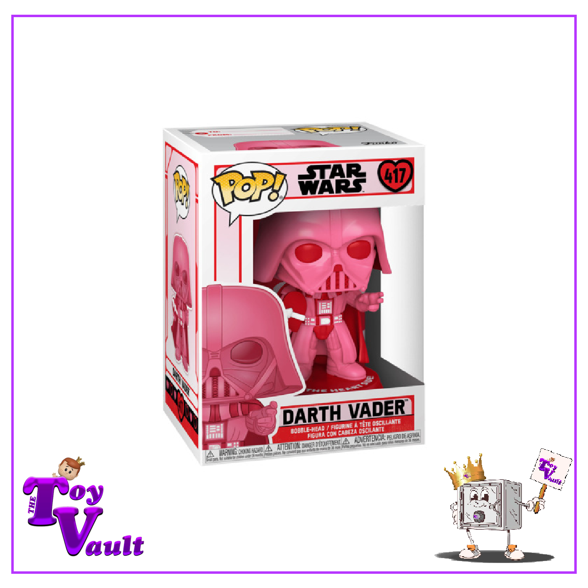 Funko Pop! Star Wars Valentine's Day - Darth Vader (Pink) #417