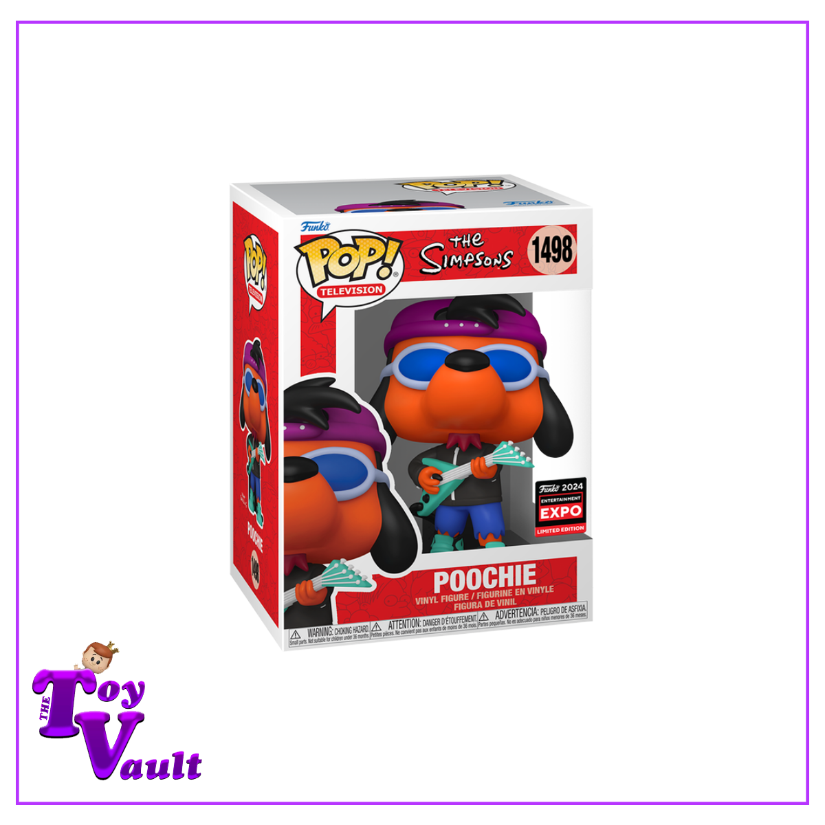 Funko Pop! Television The Simpsons - Poochie #1498 C2E2 2024 Shared Exclusive