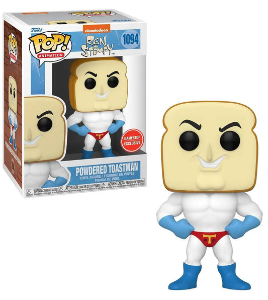 Funko Pop! Television Ren and Stimpy - Powdered Toastman #1094 GameStop Exclusive