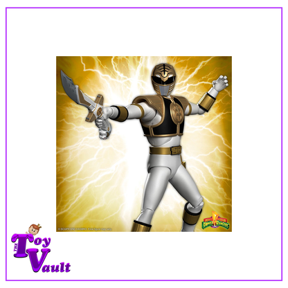 Super7 Television Power Rangers Ultimates Mighty Morphin White Ranger 7 Inch Action Figure