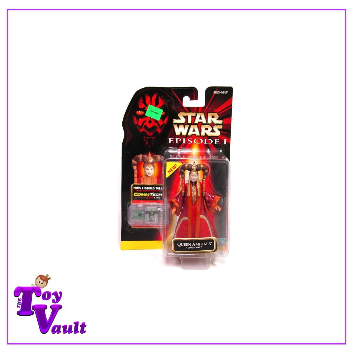 Hasbro Star Wars Episode 1 - Queen Amidala (Coruscant) 4 Inch Figure (1999)